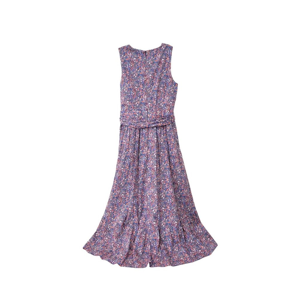 J.Crew Liberty Fabric Floral Sleeveless Maxi Dress With V-Neckline & Tie Waist W - Picture 2 of 5